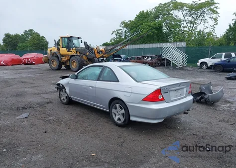 2004 Honda Civic Ex z USA, uszkodzony, nr VIN 1HGEM22914L072462